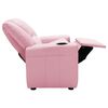 vidaXL Sill&oacute;n reclinable para ni&ntilde;os cuero sint&eacute;tico rosa