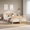 vidaXL Cama con estantería sin colchón madera maciza de pino 120x200cm