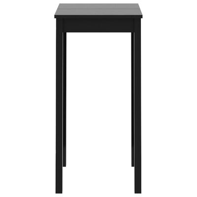 vidaXL Mesa alta de bar MDF negra 55x55x107 cm