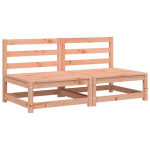 vidaXL Sof&aacute;s jard&iacute;n sin reposabrazos 2 uds madera Douglas 70x70x67 cm