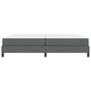 vidaXL Cama tipo Box Spring con colch&oacute;n Gris oscuro 200 x 200 cm tela