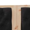 vidaXL Cabecero Otro Marr&oacute;n y negro 180 cm Madera maciza de pino