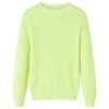 vidaXL Jersey de punto infantil amarillo ne&oacute;n 116