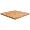 vidaXL Tablero de mesa cuadrada madera roble marr&oacute;n claro 70x70x4 cm