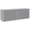 vidaXL Cama de Jard&iacute;n Elevada Gris 160 x 40 x 55 cm