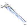 vidaXL L&aacute;mpara LED para acuario aluminio IP67 100-110 cm
