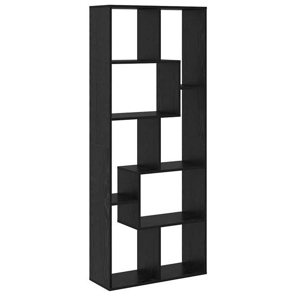 vidaXL Librer&iacute;a Roble Negro 67 x 25 x 162 cm Madera de ingenier&iacute;a