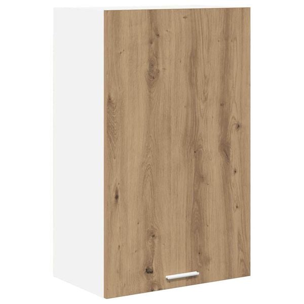 vidaXL Mueble colgante con puerta Roble Artesano y 50 x 31 x 80 cm