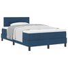 vidaXL Cama tipo Box Spring con cabecera Manual Azul 120 x 200 cm tela