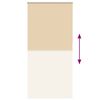 vidaXL Estor Enrollable Opaco Beige 90x230 cm Tela Ancho 85,7 cm