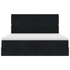 vidaXL Estructura de cama otomana colchones terciopelo negro 200x200cm