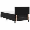 vidaXL Cama tipo Box Spring con colch&oacute;n Negro 100 x 200 cm tela