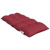 vidaXL Cojines para silla respaldo bajo 4 uds tela Oxford rojo tinto