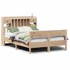 vidaXL Cama con estanter&iacute;a sin colch&oacute;n madera maciza de pino 140x200cm