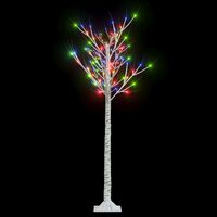 vidaXL Árbol de Navidad LED de colores sauce interior exterior 1,5 m