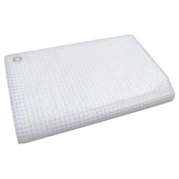 vidaXL Lona de gasa de vuelta blanco 140 g/m&sup2; 6x12 m