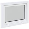 vidaXL Ventana de s&oacute;tano "RISOR" 80x50 cm oscilobatiente DIN izquierda blanca