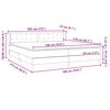 vidaXL Cama box spring con colchones terciopelo rosa 180x210 cm