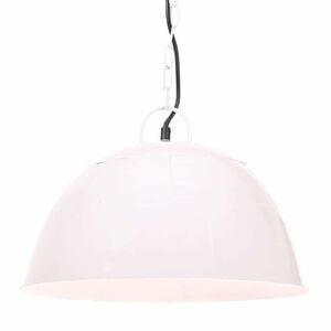 vidaXL L&aacute;mpara colgante vintage 25 W blanca redonda 41 cm E27