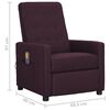 vidaXL Sill&oacute;n de masaje elevable tela morado