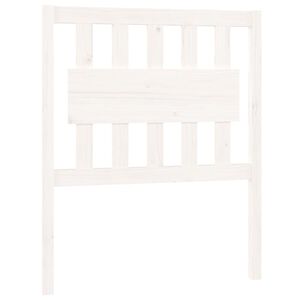 vidaXL Cabecero de cama madera maciza de pino blanco 80,5x4x100 cm