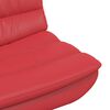 vidaXL Silla giratoria Rojo 63 x 75 x 76 cm PU