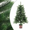 vidaXL &Aacute;rbol de Navidad artificial con luces y bolas verde 65 cm