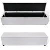 vidaXL Banco de almacenamiento blanco 168x44x44 cm