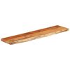 vidaXL Estante pared rectangular madera acacia borde vivo 80x20x2,5 cm