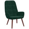 vidaXL Sill&oacute;n reclinable de terciopelo verde oscuro