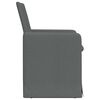 vidaXL Sillas de comedor 2 pcs Gris oscuro 57 x 67 x 95 cm tela