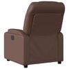 vidaXL Sill&oacute;n reclinable de cuero sint&eacute;tico marr&oacute;n