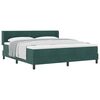 vidaXL Cama tipo Box Spring Verde oscuro 200 x 180 cm Terciopelo