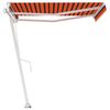 vidaXL Toldo de pie autom&aacute;tico naranja y marr&oacute;n 300x250 cm