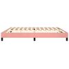 vidaXL Estructura Estructura de cama con somier terciopelo rosa 200x200 cm