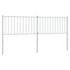 vidaXL Cabecero de repuesto de metal blanco 180 cm