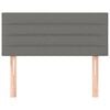 vidaXL Cabecero de tela gris oscuro 90x5x78/88 cm