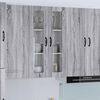 vidaXL Armario de cocina mural con puerta Gris Sonoma 60 x 31 x 100 cm