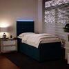 vidaXL Cama box spring con colch&oacute;n terciopelo azul 90x190 cm