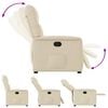 vidaXL Sill&oacute;n reclinable de tela crema