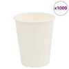 vidaXL Tazas de caf&eacute; de papel 1000 uds 8oz 200ml blanco