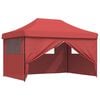 vidaXL Carpa de Fiesta Burdeos 292 x 440 x 315 cm Tela Oxford