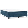 vidaXL Estructura de cama con somier terciopelo azul oscuro 140x200cm
