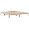 vidaXL Cama con estanter&iacute;a sin colch&oacute;n madera maciza de pino 180x200cm