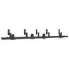 vidaXL Kit de herrajes para puertas correderas acero negro 183 cm