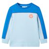Sudadera infantil azul chill&oacute;n y azul claro 116