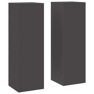 vidaXL Soporte de plantas 2 uds. Negro 24 x 24 x 75 cm
