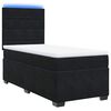vidaXL Cama box spring con colch&oacute;n cuero sint&eacute;tico negro 90x190 cm