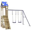 vidaXL Parque infantil de exterior madera de pino impregnada