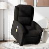 vidaXL Sill&oacute;n reclinable de masaje elevable terciopelo negro